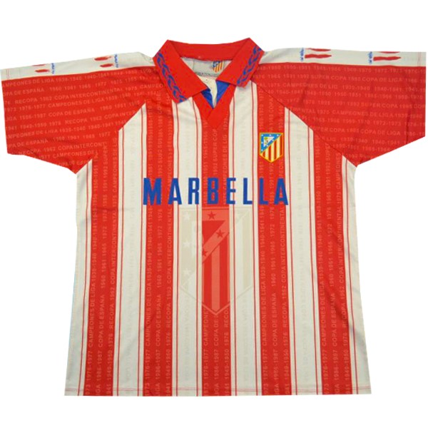 Maillot Football Atlético Madrid Domicile Retro 1995 1996 Rouge